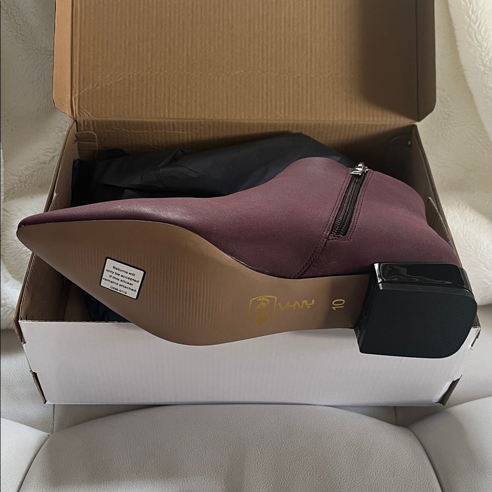 Ankle Boots - Burgandy by Vivienne Hu - Brand New - Picture 11 of 11